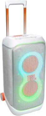 JBL PartyBox Stage 320 Pro Sound Party System with Dynamic Light Effects (White) + Free Tripod Mount