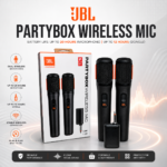 JBL PartyBox Wireless Microphone V2 Dual Mic Set with Receiver for Karaoke & Events