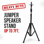 Professional Heavy Duty Speaker Stand (35mm, Adjustable Height, Steel Tripod) - Image 6