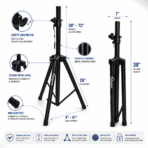 Speaker Tripod Stand (Adjustable, Foldable, Stable Base) - Image 5