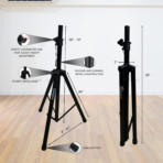 Speaker Tripod Stand (Adjustable, Foldable, Stable Base) - Image 2