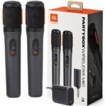 JBL PartyBox Wireless Microphone V2 Dual Mic Set with Receiver for Karaoke & Events