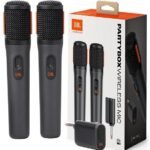 JBL PartyBox Wireless Microphone V2 Dual Mic Set with Receiver for Karaoke & Events