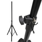 Speaker Tripod Stand (Adjustable, Foldable, Stable Base)
