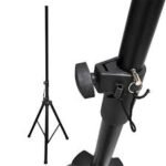 Speaker Tripod Stand (Adjustable, Foldable, Stable Base)