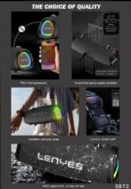 Lenyes S872 Portable Karaoke Bluetooth Speaker with Wireless Mic - Image 3
