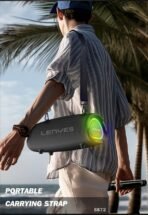 Lenyes S872 Portable Karaoke Bluetooth Speaker with Wireless Mic - Image 9
