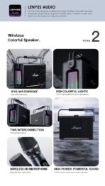 Lenyes Titan 2 Portable Bluetooth Party Speaker - Image 7