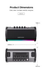 Lenyes S863 Portable Karaoke Bluetooth Speaker with Wireless Mic - Image 2