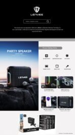 Lenyes S867 Portable Karaoke Bluetooth Speaker with Wireless Mic - Image 6