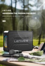 Lenyes S859 Portable Karaoke Bluetooth Speaker with Wireless Mic - Image 6