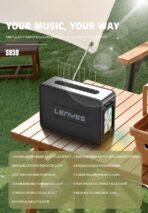 Lenyes S859 Portable Karaoke Bluetooth Speaker with Wireless Mic - Image 11