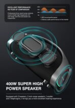 Lenyes S873 Portable Karaoke Bluetooth Speaker with Wireless Mic - Image 8