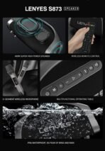 Lenyes S873 Portable Karaoke Bluetooth Speaker with Wireless Mic - Image 6