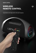 Lenyes S873 Portable Karaoke Bluetooth Speaker with Wireless Mic - Image 9