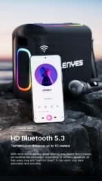 Lenyes S867 Portable Karaoke Bluetooth Speaker with Wireless Mic - Image 5