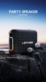 Lenyes S867 Portable Karaoke Bluetooth Speaker with Wireless Mic - Image 2