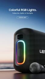 Lenyes S867 Portable Karaoke Bluetooth Speaker with Wireless Mic - Image 10