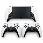 SF3500 Pro Portable Handheld Gaming Console with 2 Controllers – White & Black - Image 2
